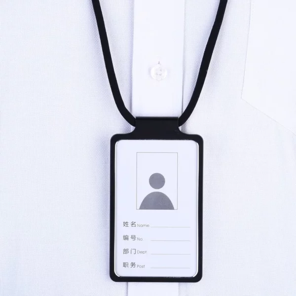 Clear Silicone Badge Holder - 112*71mm (Non-Slip Rubber, OPP Packaging)
