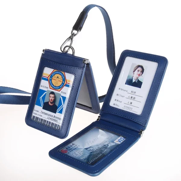 Premium Cattlehide Leather Badge Holder - 10.9*7.7cm (Elegant & Durable) - Image 10