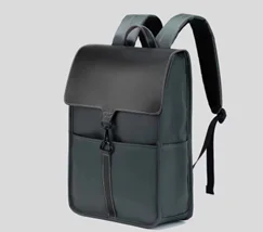 Black/White PVC Compact Carry Bag - 30x19x12cm, 0.17KG
