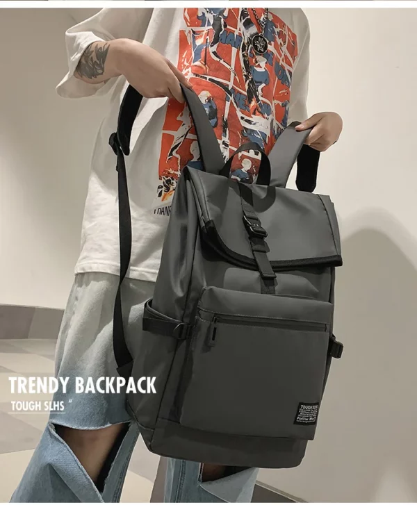 Lightweight Nylon Laptop Backpack - Image 8