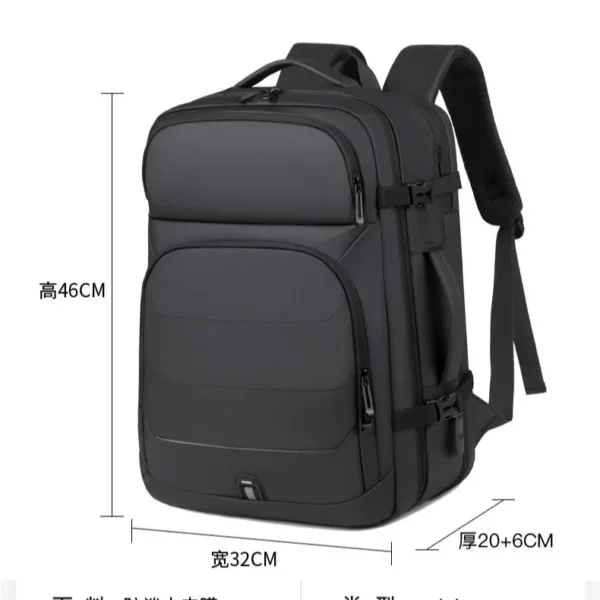 Polyester Waterproof Oxford Backpack - Image 4