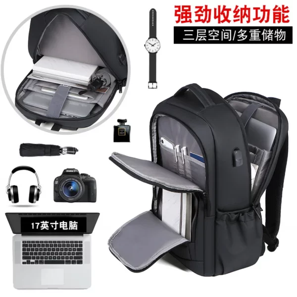 17-Inch Water-Repellent Laptop Backpack - Image 3