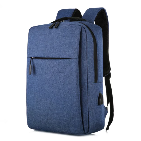 300D Frosted Polyester Backpack with Charge Port - Image 5