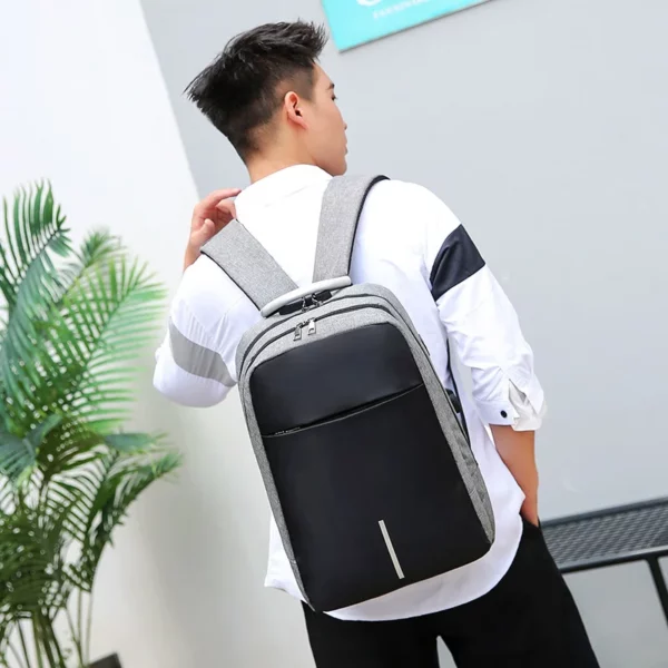 300D Waterproof Backpack with Power Port - Image 4