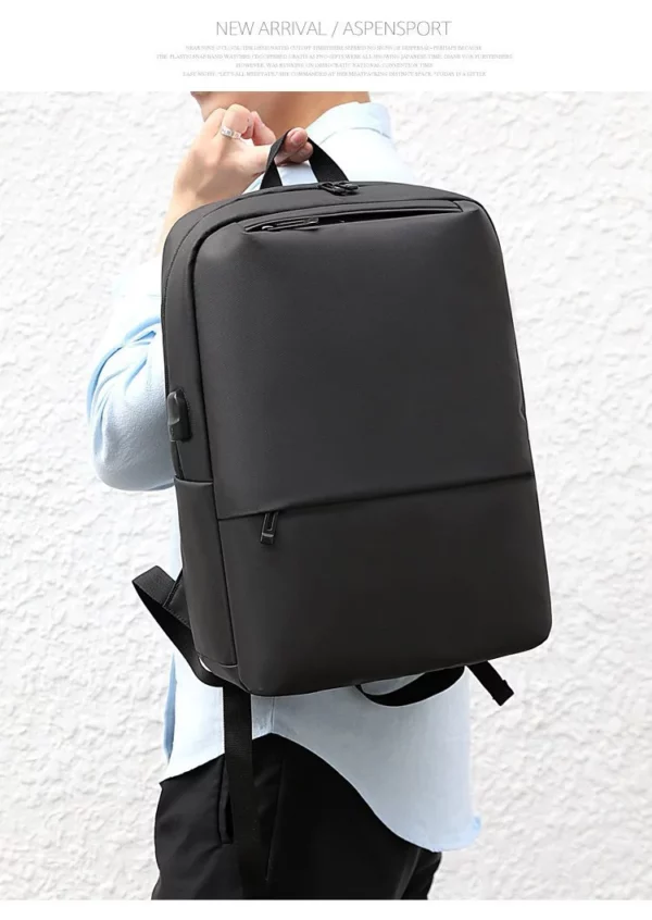 Nylon Laptop Backpack (OPP Bag Packaging) - Image 3