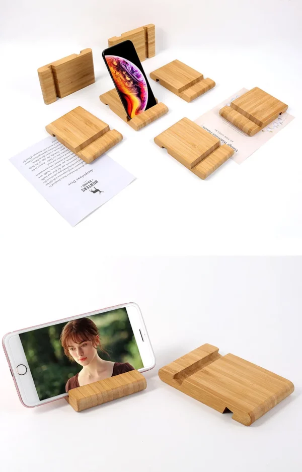 Bamboo Desk Organizer - 12.5x18x1.6cm - Natural Wood Storage Tray - Image 2
