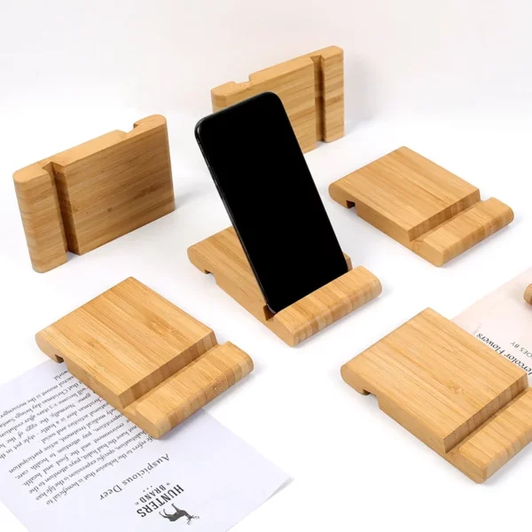 Bamboo Desk Organizer - 12.5x18x1.6cm - Natural Wood Storage Tray - Image 5