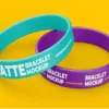 Non-Toxic Silicone Bracelets - Adult/Youth/Child Sizes (8"/7"/6") - 100pcs/OPP Bag