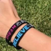 Non-Toxic Silicone Bracelets - Adult/Youth/Child Sizes (8"/7"/6") - 100pcs/OPP Bag - Image 4