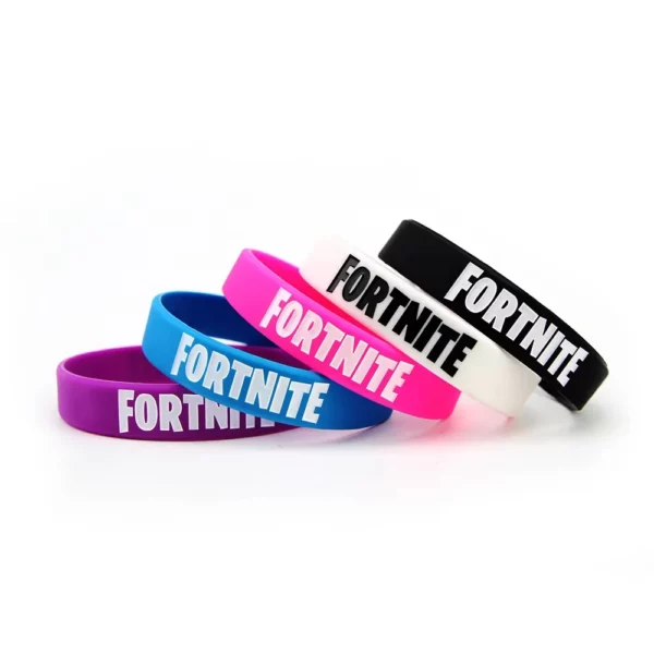 Non-Toxic Silicone Bracelets - Adult/Youth/Child Sizes (8"/7"/6") - 100pcs/OPP Bag - Image 5