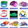 Non-Toxic Silicone Bracelets - Adult/Youth/Child Sizes (8"/7"/6") - 100pcs/OPP Bag - Image 9