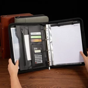Custom PU Leather Cover Notebook with Ribbon BookmarkA Refined Promotion Gift, Useful for Daily Journaling & Budget-Friendly