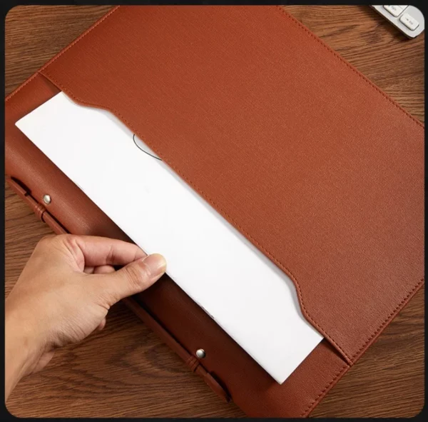 Custom PU Leather Cover Notebook with Ribbon BookmarkA Refined Promotion Gift, Useful for Daily Journaling & Budget-Friendly - Image 4