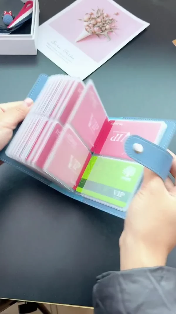 UltraThin PU Leather Card Sleeve 26G Lightweight (OPP Bag Packed, Minimalist Design) - Image 3