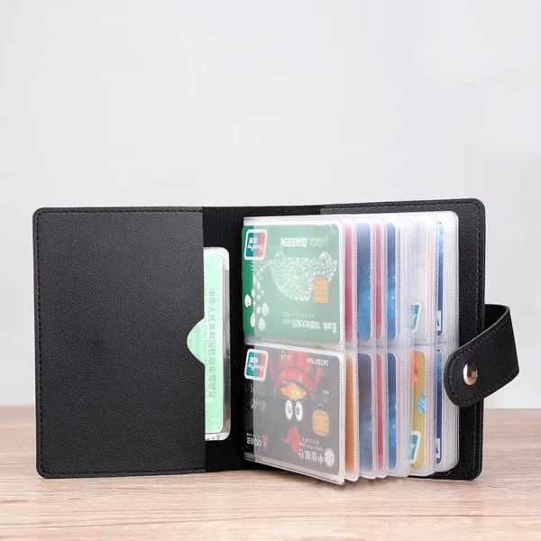 UltraThin PU Leather Card Sleeve 26G Lightweight (OPP Bag Packed, Minimalist Design) - Image 4