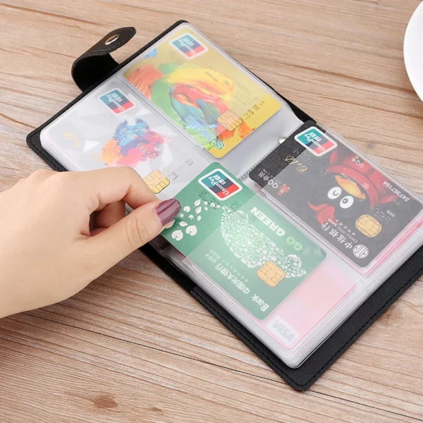 UltraThin PU Leather Card Sleeve 26G Lightweight (OPP Bag Packed, Minimalist Design) - Image 5