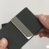 PU & Stainless Steel Minimalist Wallet 9.5*6.5*1.5cm (Durable & Stylish, OPP Bag) - Image 3