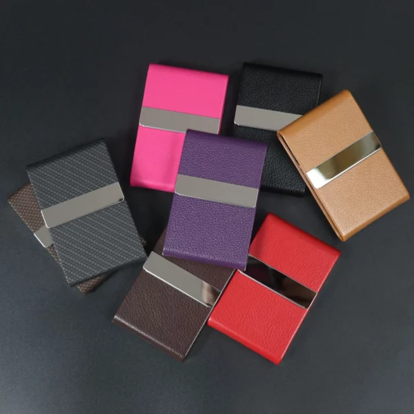 PU & Stainless Steel Minimalist Wallet 9.5*6.5*1.5cm (Durable & Stylish, OPP Bag) - Image 7