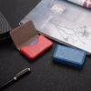 PU & Stainless Steel Minimalist Wallet 9.5*6.5*1.5cm (Durable & Stylish, OPP Bag) - Image 9