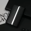 PU & Stainless Steel Minimalist Wallet 9.5*6.5*1.5cm (Durable & Stylish, OPP Bag) - Image 10
