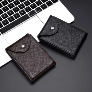 PU Leather Slim Business Card Case 11.5*8.8*1.5cm, 55G (OPP Bag Packaging)