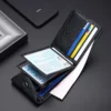 PU Leather Slim Business Card Case 11.5*8.8*1.5cm, 55G (OPP Bag Packaging) - Image 4