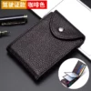 PU Leather Slim Business Card Case 11.5*8.8*1.5cm, 55G (OPP Bag Packaging) - Image 9