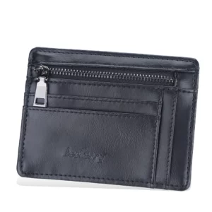 Lightweight PU Leather ID Card Holder 67G (Slim & Functional, OPP Bag Packed)