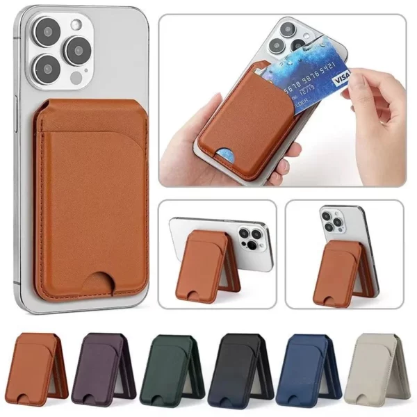 PU Leather Compact Card Organizer 101*65*12mm, 77G (OPP Bag, Multi-Slot Design) - Image 9
