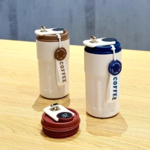 304 stainless coffee mug with temperature display