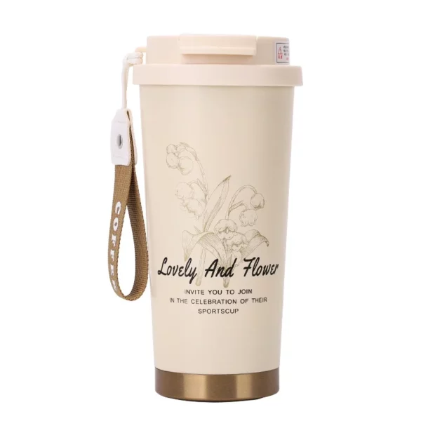 304 stainless coffee mug with temperature display - Image 6