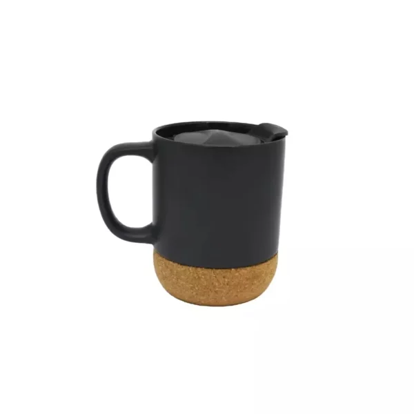 Porcelain mug with wood base - Image 3