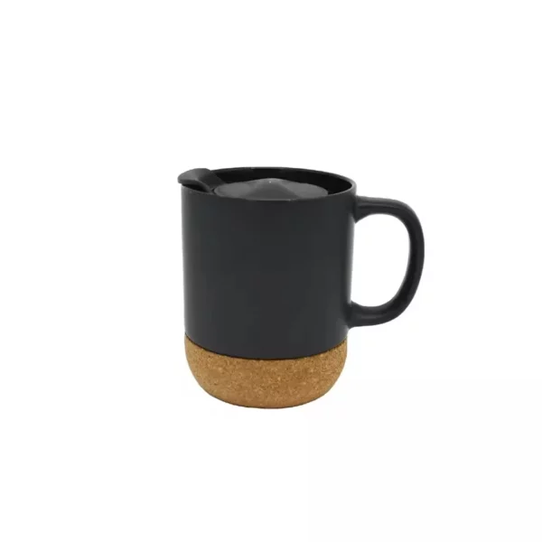 Porcelain mug with wood base - Image 4
