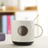 Simple tea mug with metal logo - Image 2