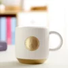 Simple tea mug with metal logo - Image 3