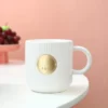 Simple tea mug with metal logo - Image 7