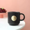 Simple tea mug with metal logo - Image 8
