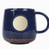 Simple tea mug with metal logo