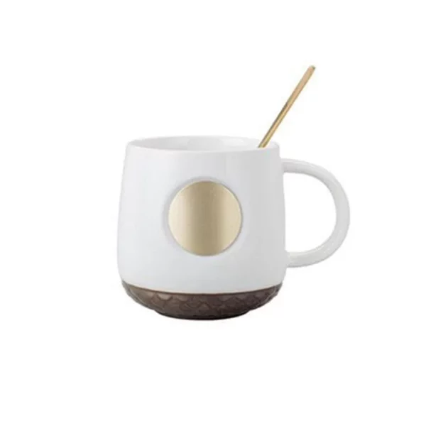 Simple tea mug with metal logo - Image 2