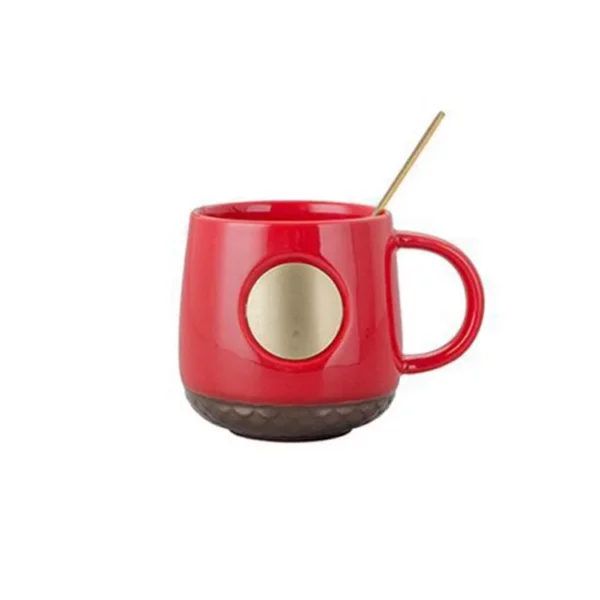 Simple tea mug with metal logo - Image 4