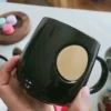 Simple tea mug with metal logo - Image 6