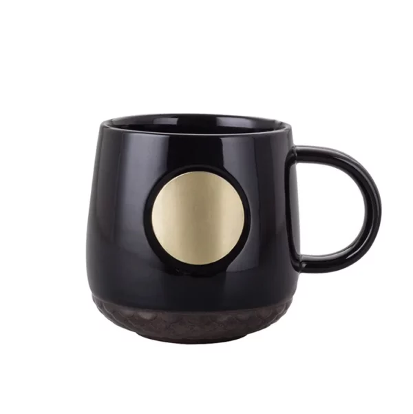 Simple tea mug with metal logo - Image 8