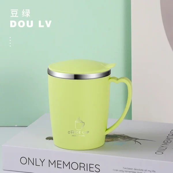 304 steel stainless mug with cover - Image 5