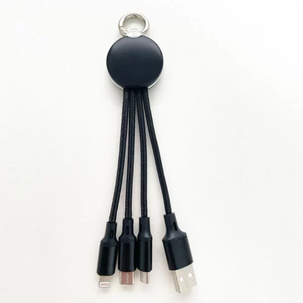 Nylon-Braided USB Cable - 16cm (5V/2A) - ABS Coated Connectors - Pearlescent Bag - Image 5