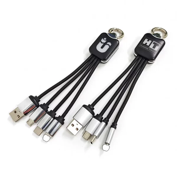 Nylon-Braided USB Cable - 16cm (5V/2A) - ABS Coated Connectors - Pearlescent Bag - Image 6