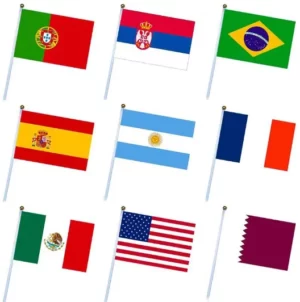 Mini PET Flag - 24x70cm (Durable Material, OPP Bag Packaging)