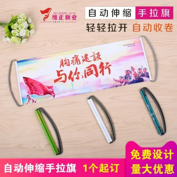 Polyester Table Flag with Stand - 15x21cm (Includes Base, Ready-to-Use) - Image 3