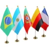 Desktop Fabric Flag - 21x14cm Flag + 30cm Stand (OPP Bag Packaging)