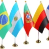 Desktop Fabric Flag - 21x14cm Flag + 30cm Stand (OPP Bag Packaging) - Image 2