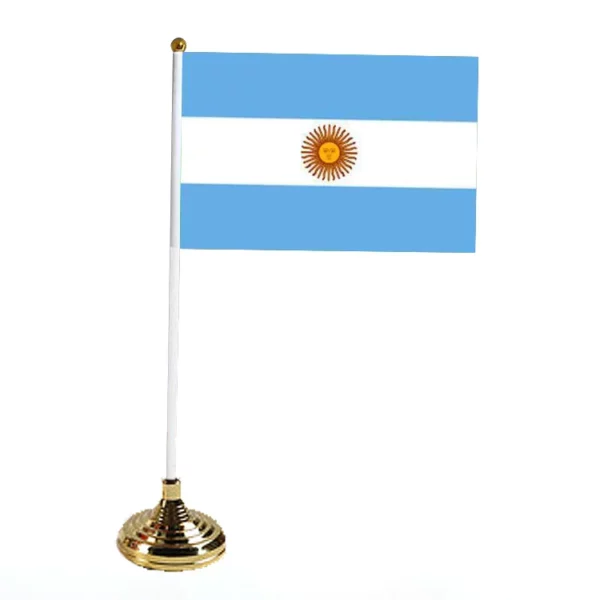 Desktop Fabric Flag - 21x14cm Flag + 30cm Stand (OPP Bag Packaging) - Image 5
